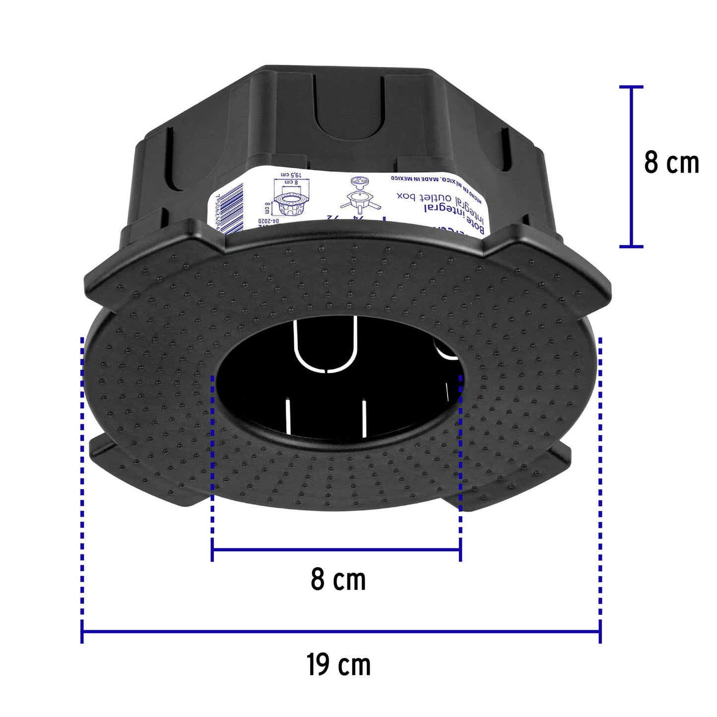 Bote integral de 8 cm, aro interno de 8 cm, Volteck BOIN-808 48372 MM00