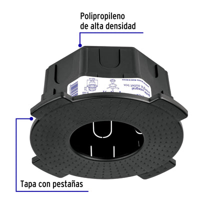 Bote integral de 8 cm, aro interno de 8 cm, Volteck BOIN-808 48372 MM00