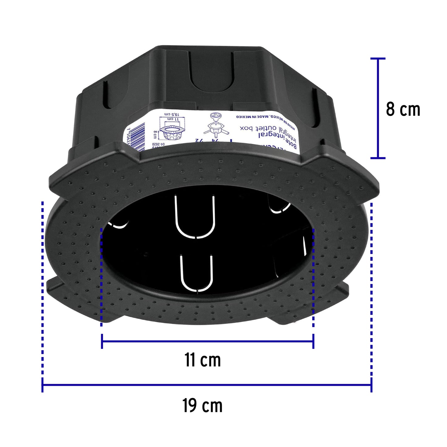 Bote integral de 8 cm, aro interno de 11 cm, Volteck BOIN-811 48373 MM00