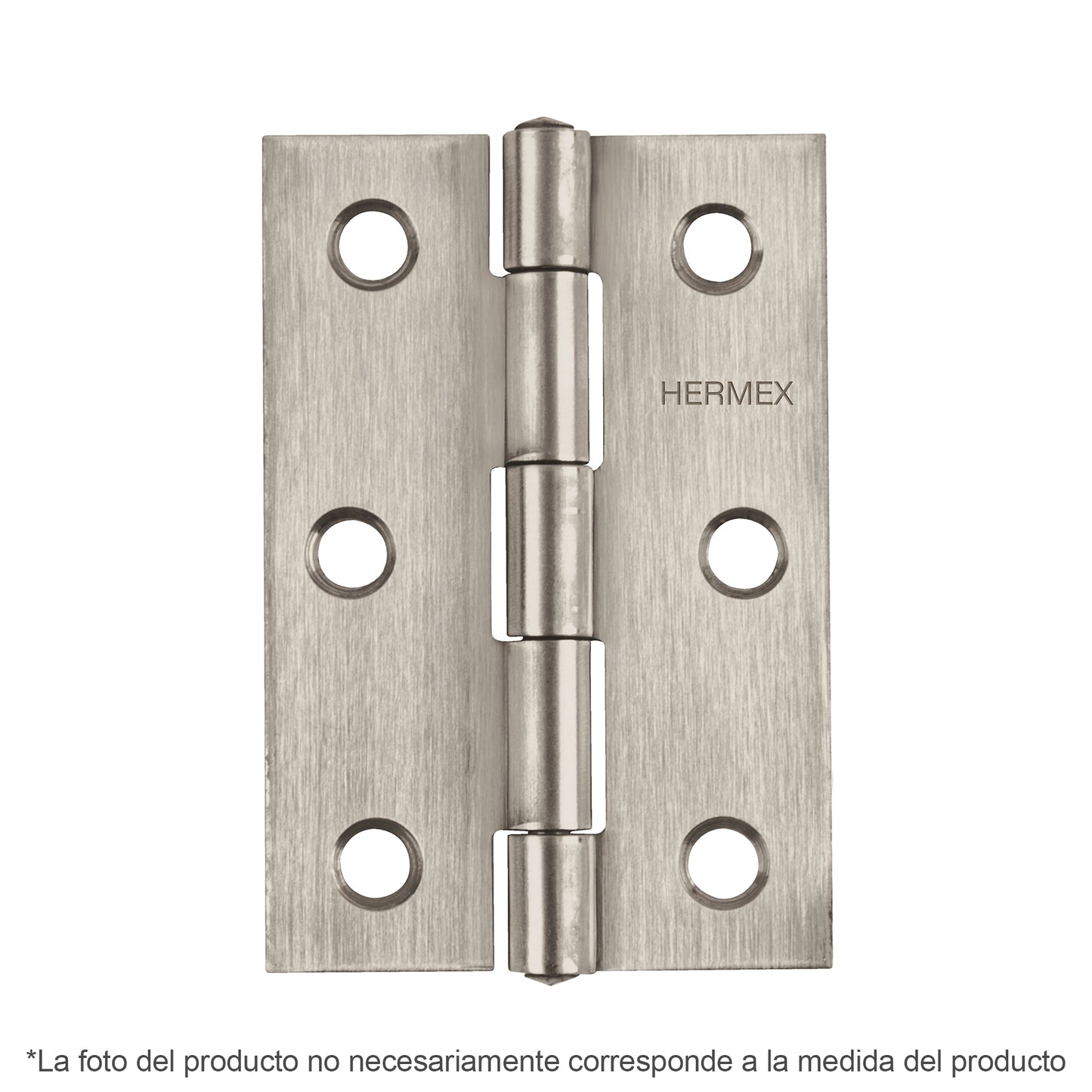 Bisagra rectangular 1-1/2' acero inoxidable, Hermex BR-154 43200 MM0