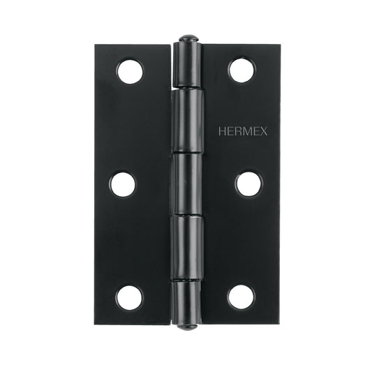 Bisagra rectangular 2-1/2' negra, Hermex BR-256 45635 MM0