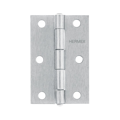 Bisagra rectangular 3' acero pulido, Hermex BR-300 43189 MM0