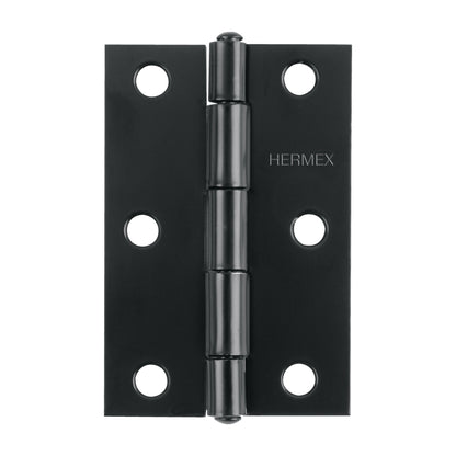 Bisagra rectangular 3' negra, Hermex BR-306 45636 MM0