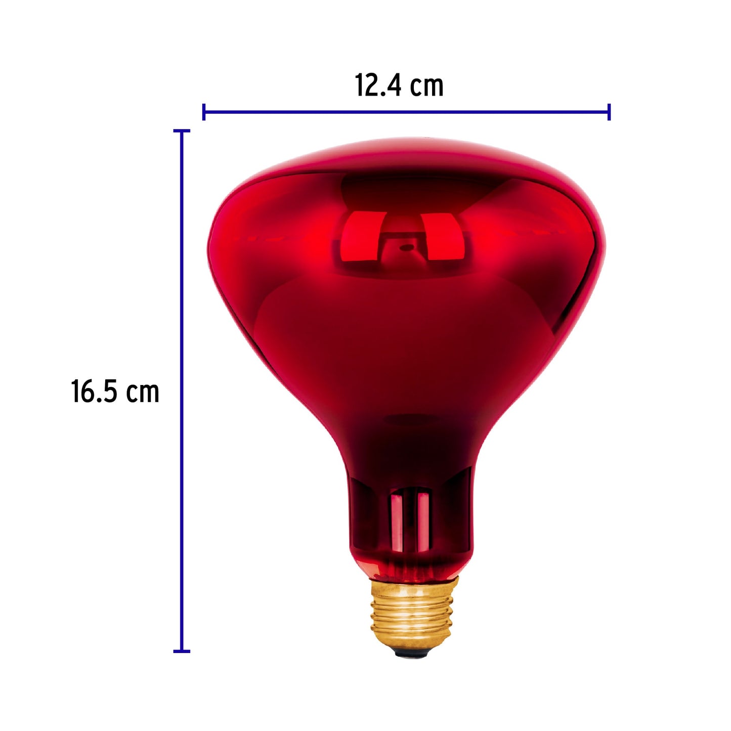 Lámpara incandescente de calor, BR40 270 Watts, rojo BR-40I 48324 MM00