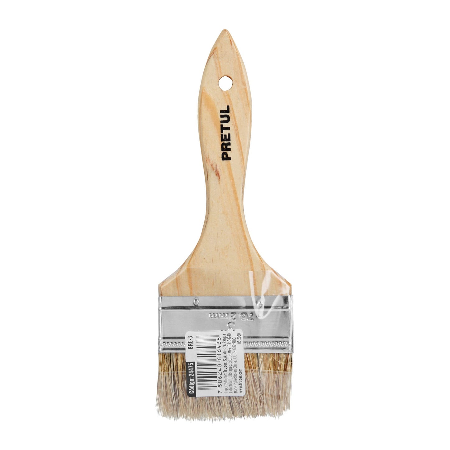 Brocha uso general de 3' con mango de madera, Pretul BRE-3 24475 MM00