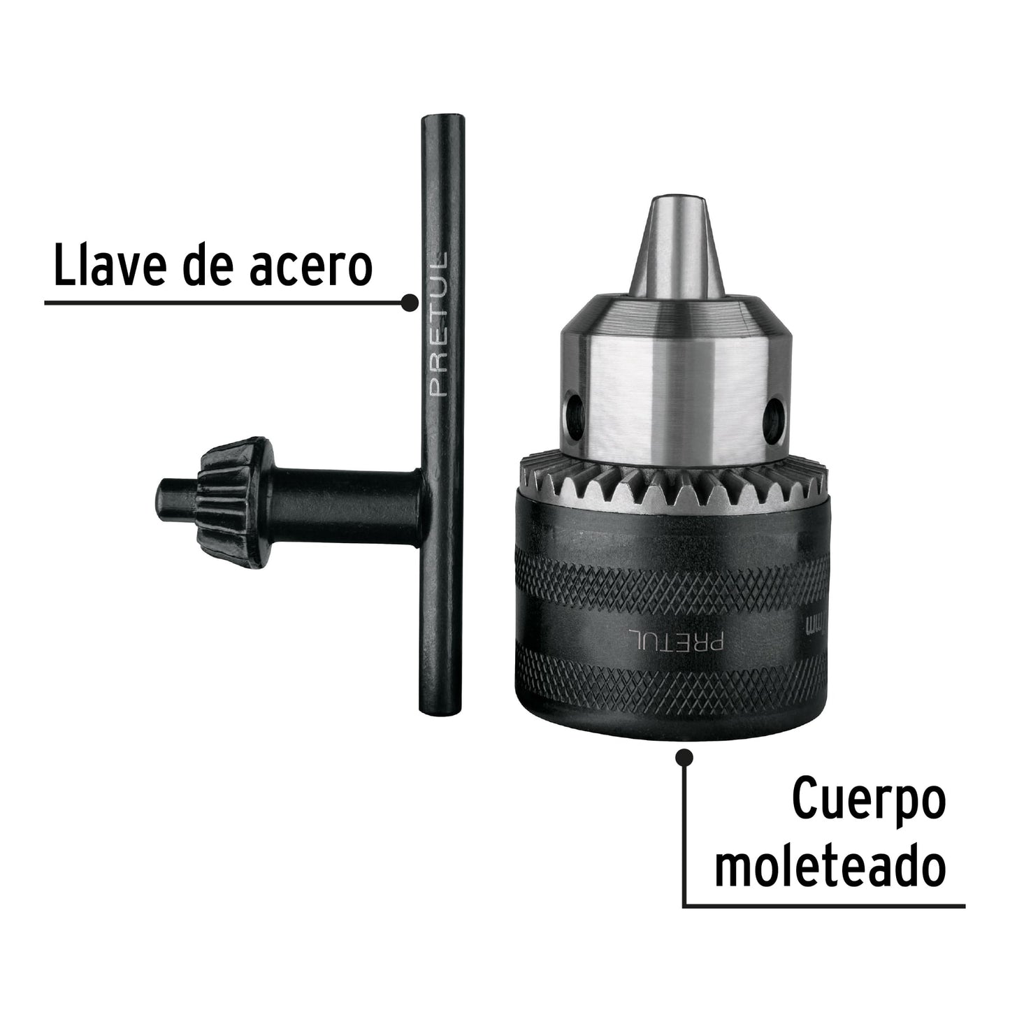 Broquero de 1/2' con llave, Pretul BRO-1/2N-P 27038 MM00