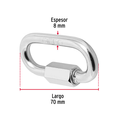 Bandola de acero de 5/16' con seguro, Fiero BSE-5/16 44023 MM00