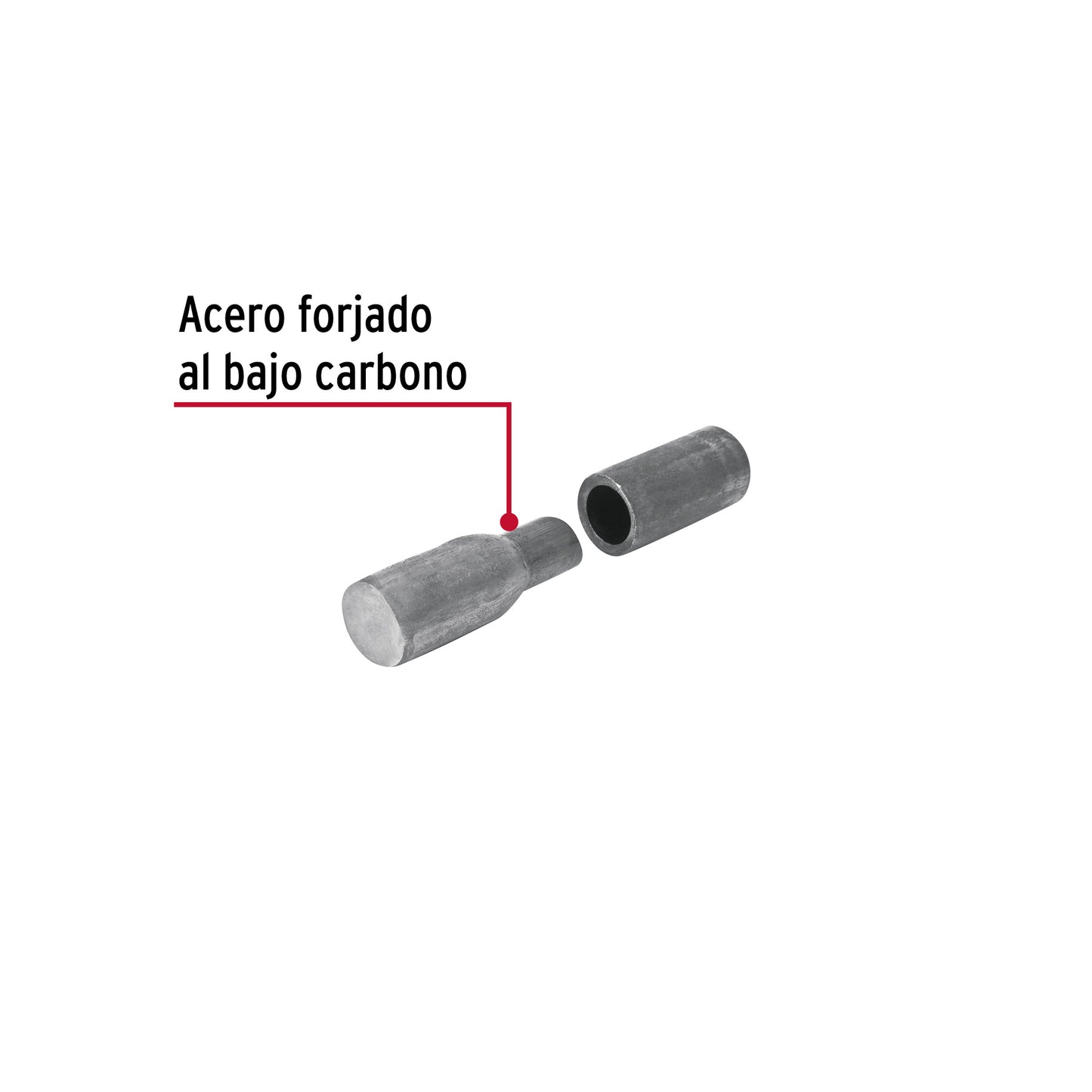 Bisagra tubular soldable de 1/2', Hermex BSO-1/2 44636 MM00