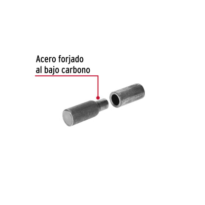 Bisagra tubular soldable de 3/4', Hermex BSO-3/4 44638 MM00