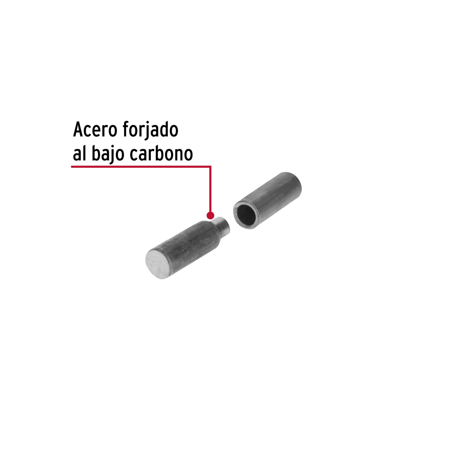 Bisagra tubular soldable de 3/8', Hermex BSO-3/8 44635 MM00