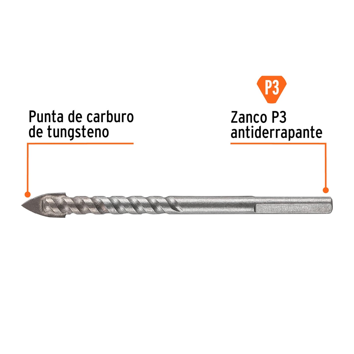 Broca para vidrio y azulejo 5/16', Truper Expert BVI-5/16X 101828 MM00