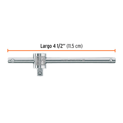 Barra corrediza para dados cuadro 1/4', Truper C-4785 13217 MM00