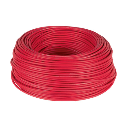 Rollo de 100 m de cable THHW-LS 12 AWG rojo, Volteck CAB-12R 46060 MM2