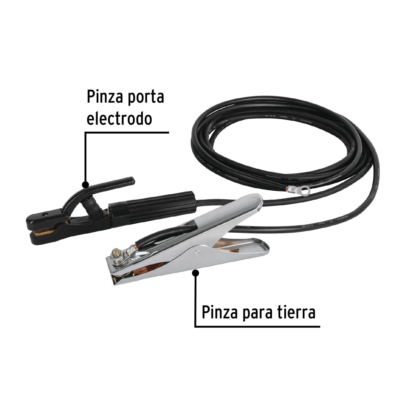 Juego de 2 cables con pinzas de tierra para soldar, Pretul CAB-300P 24349 MM0