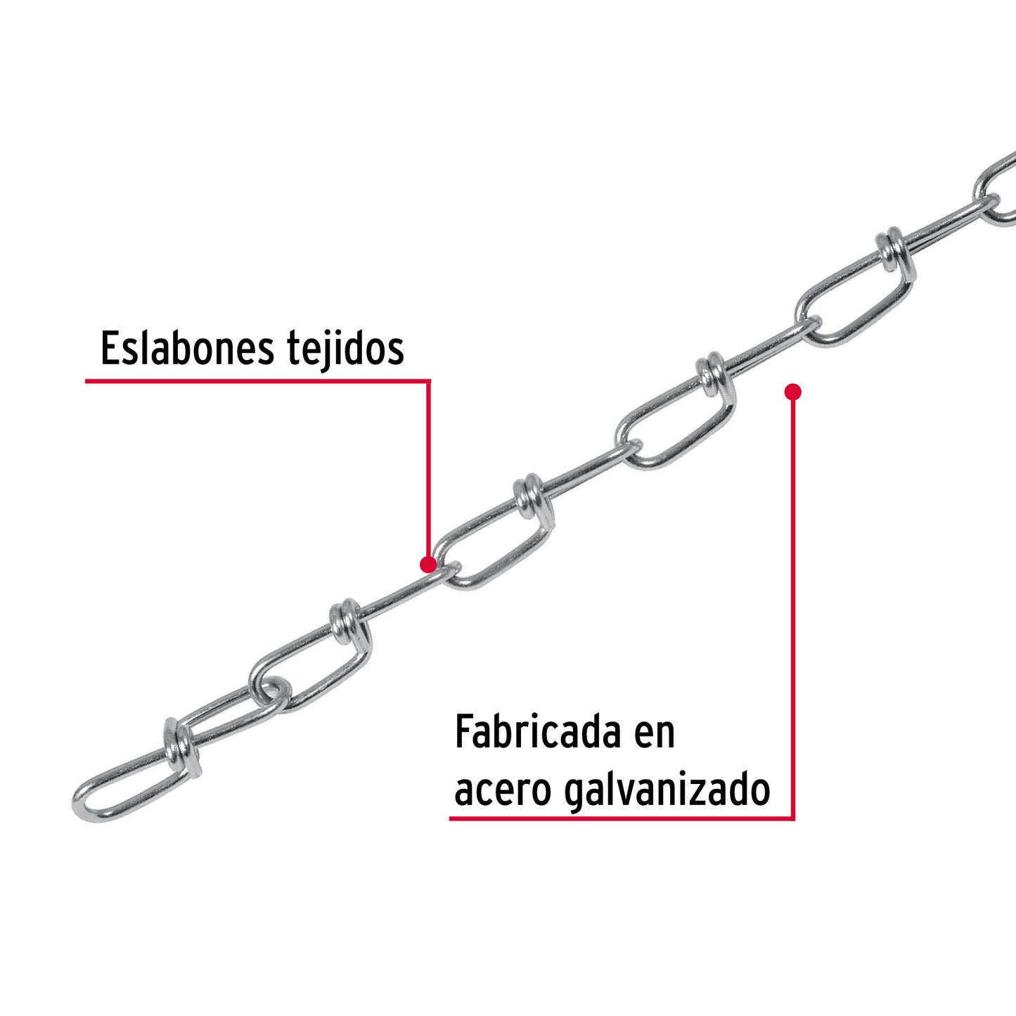 Metro de cadena tipo Víctor de 3.0 mm en carrete de 30 m CADE-30 44192 MM0