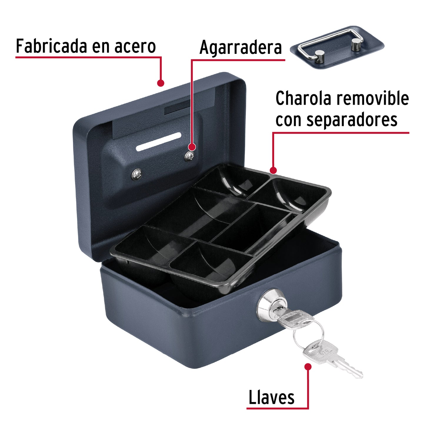 Caja para dinero, 12 cm, Hermex CADI-12 46799 MM0