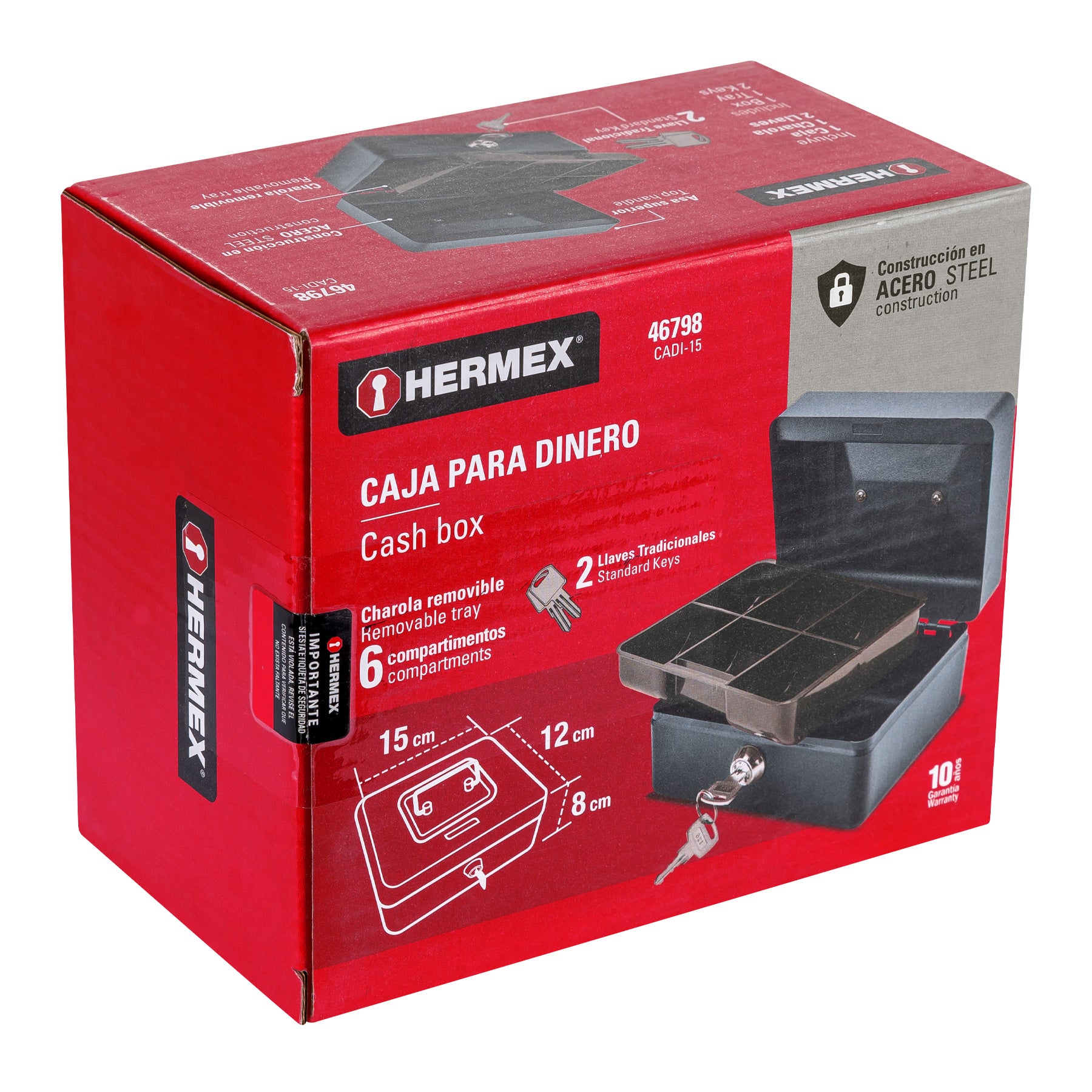 Caja para dinero, 15 cm, Hermex CADI-15 46798 MM0