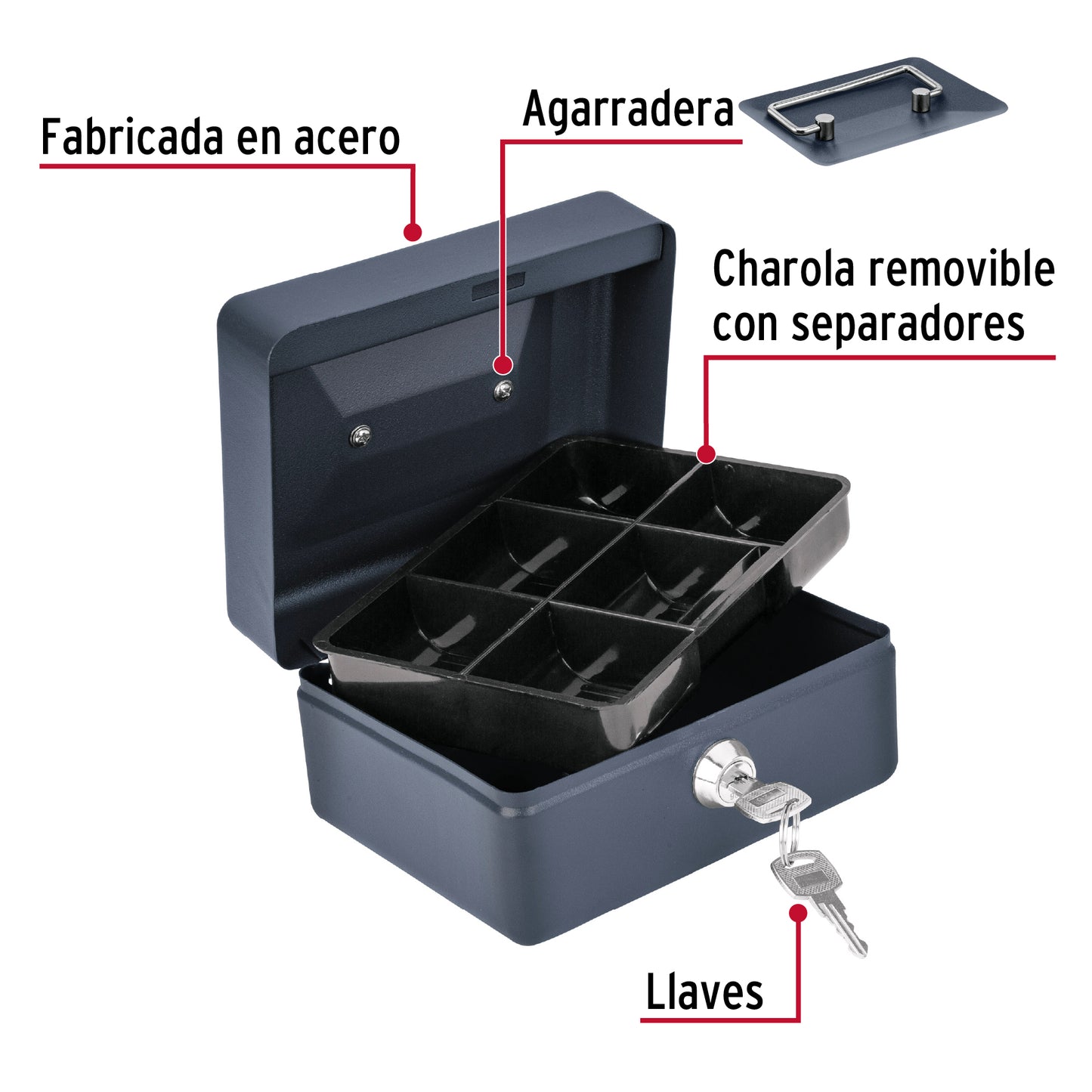 Caja para dinero, 15 cm, Hermex CADI-15 46798 MM0