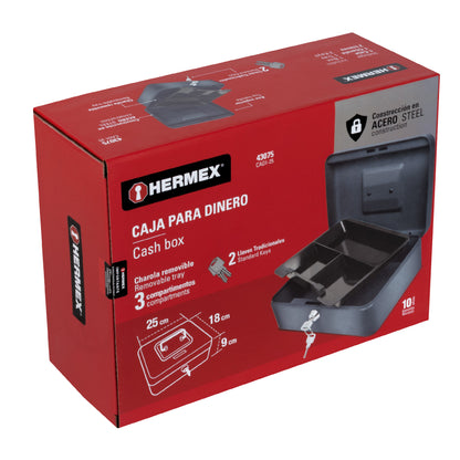 Caja para dinero, 25 cm, Hermex CADI-25 43075 MM0