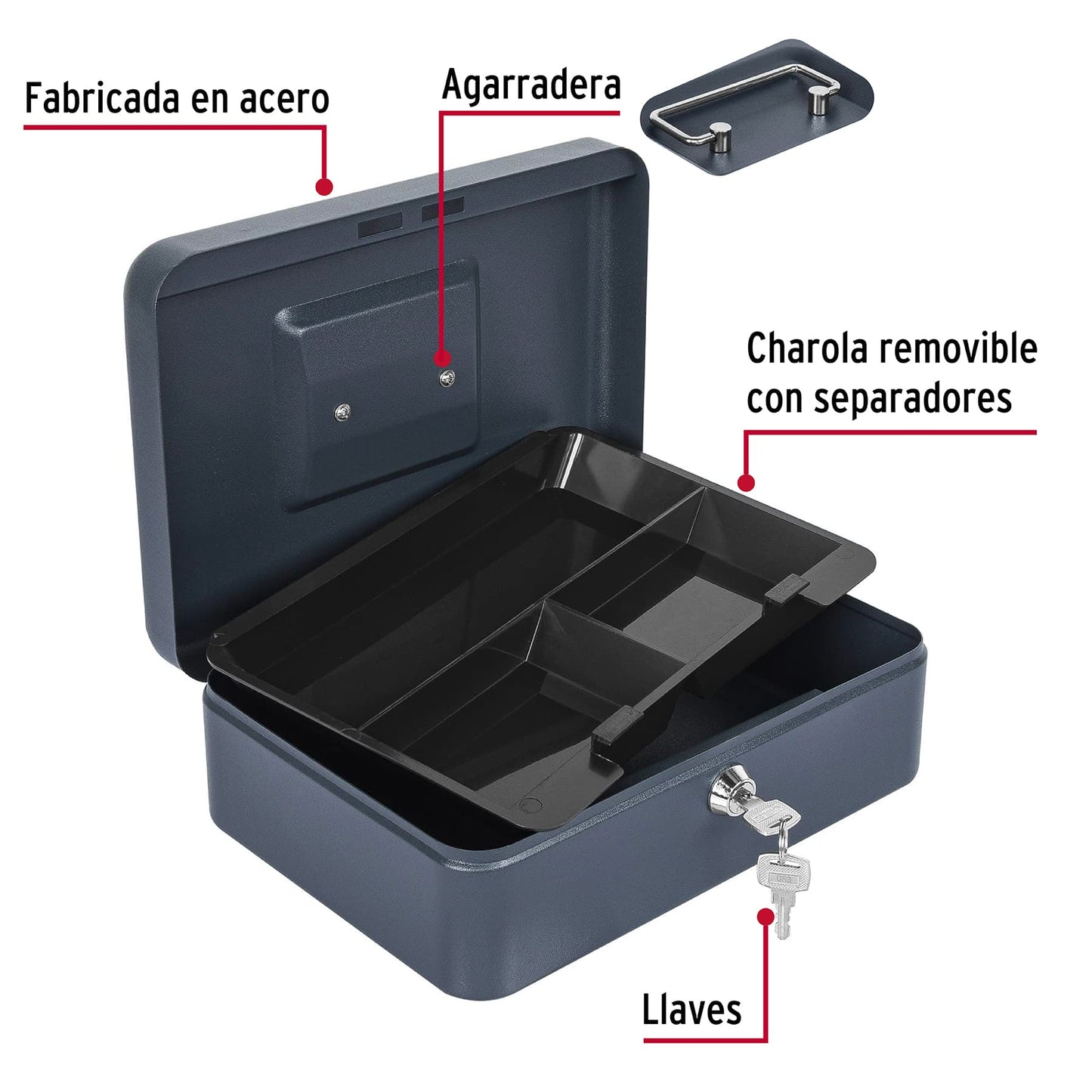 Caja para dinero, 25 cm, Hermex CADI-25 43075 MM0