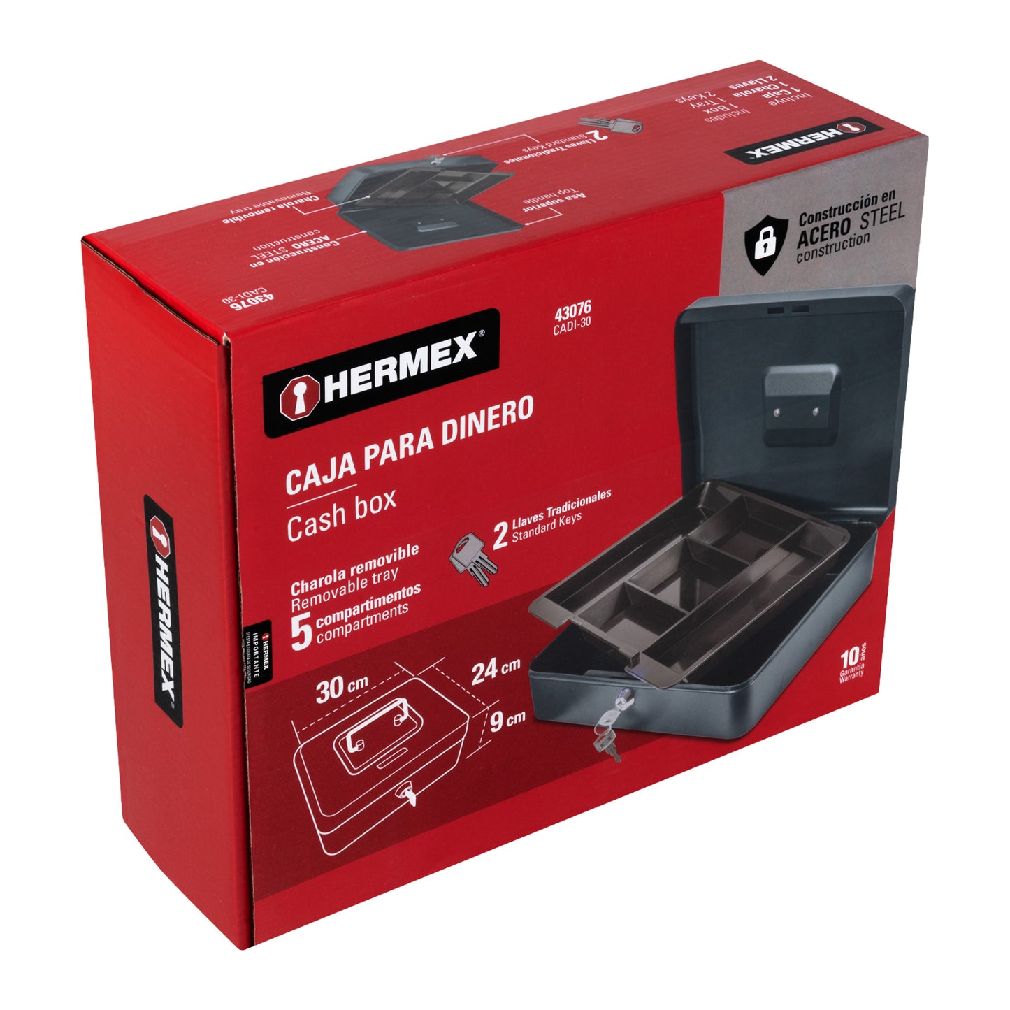 Caja para dinero, 30 cm, Hermex CADI-30 43076 MM0