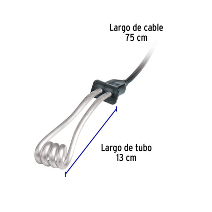 Calentador de inmersión p/agua #2 de 10 L, 500 W, Volteck CAGU-2 46304 MM0