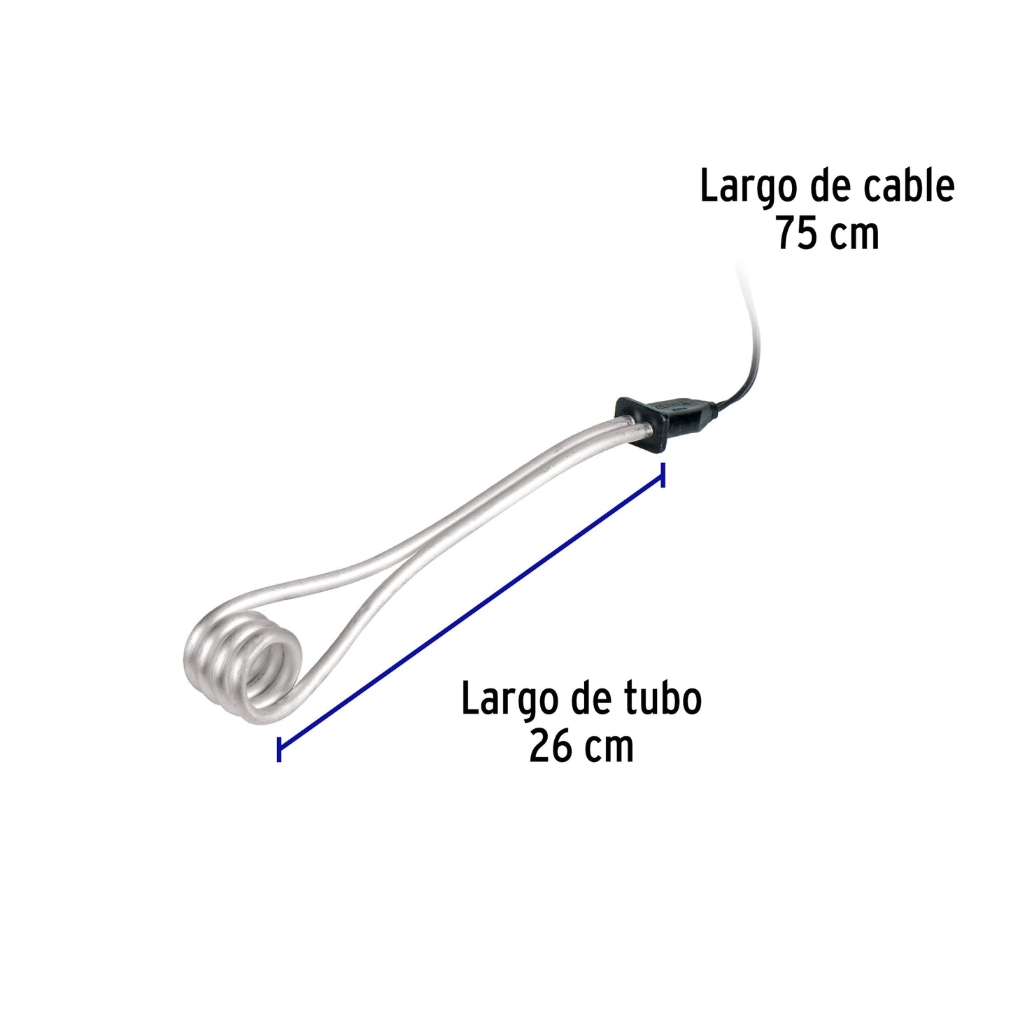 Calentador de inmersión p/agua #6 de 23 L, 1100 W, Volteck CAGU-6 46308 MM0