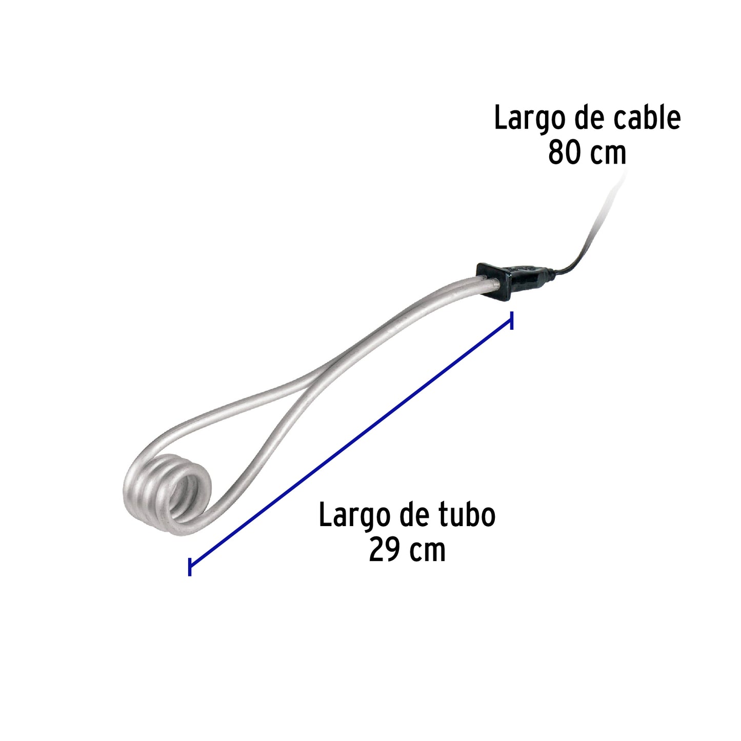 Calentador de inmersión p/agua #8 de 30 L, 1500 W, Volteck CAGU-8 49980 MM0