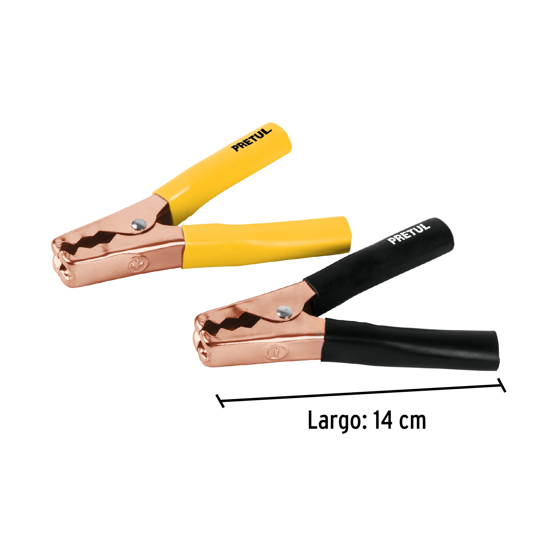 Caballete con 2 caimanes para cables pasa corriente, Pretul CAIMAN-P 20123 MM00