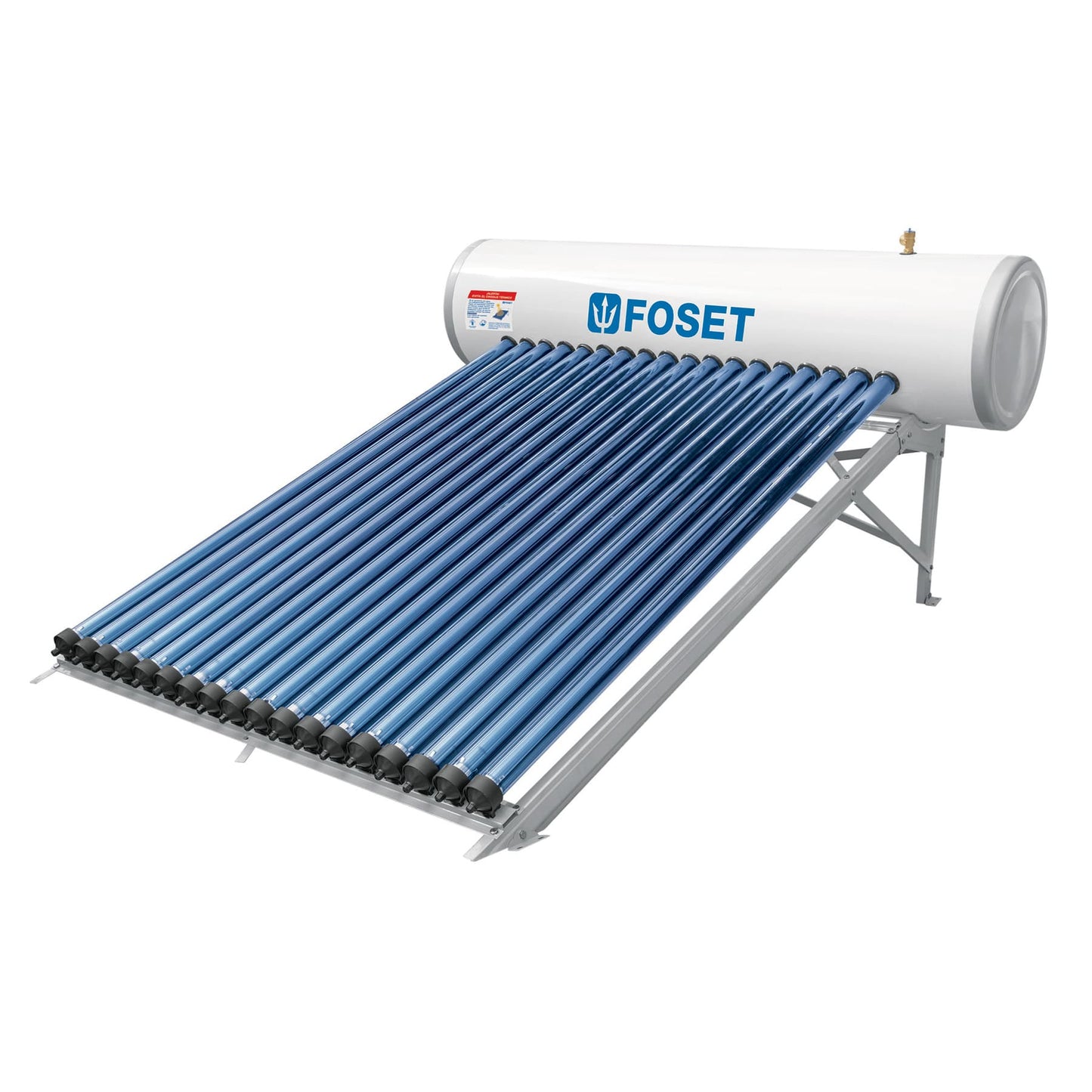 Calentador solar HeatPipe, 18 tubos, 200L, 5 personas, Foset CALE-18HS 49966 MM00