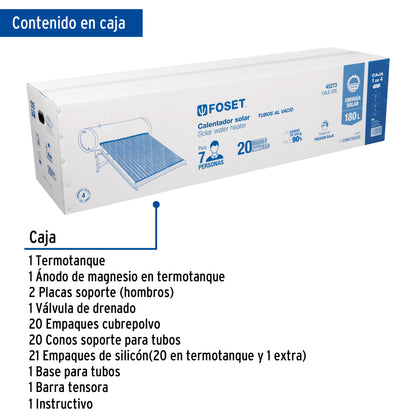 Termotanque para modelo CALE-20S, Foset CALE-20S-1 47668 MM00