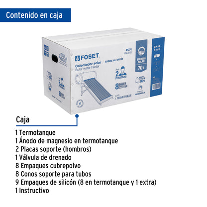 Termotanque para modelo CALE-8S, Foset CALE-8S-1 47659 MM00