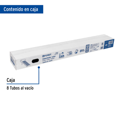 Caja con 8 tubos de vidrio para CALE-8S, Foset CALE-8S-2 47660 MM00