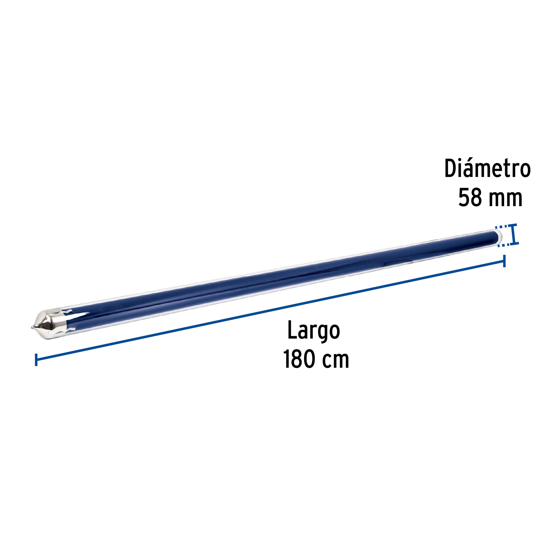 Tubo de repuesto para calentador solar, Foset CALE-TUB 45276 MM00