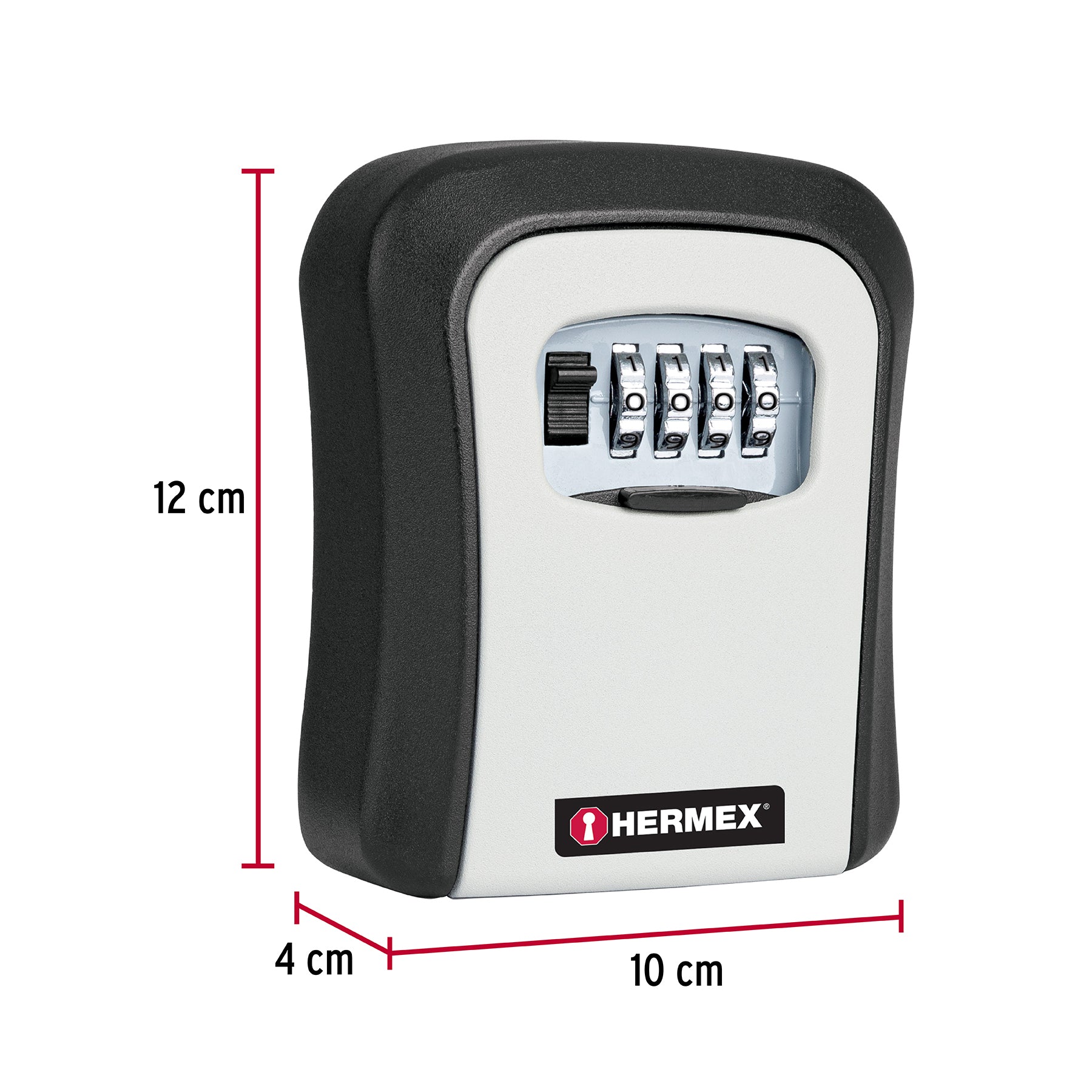 Caja de combinación guardallaves para pared, 12cm, Hermex CALLA-12C 45328 MM0