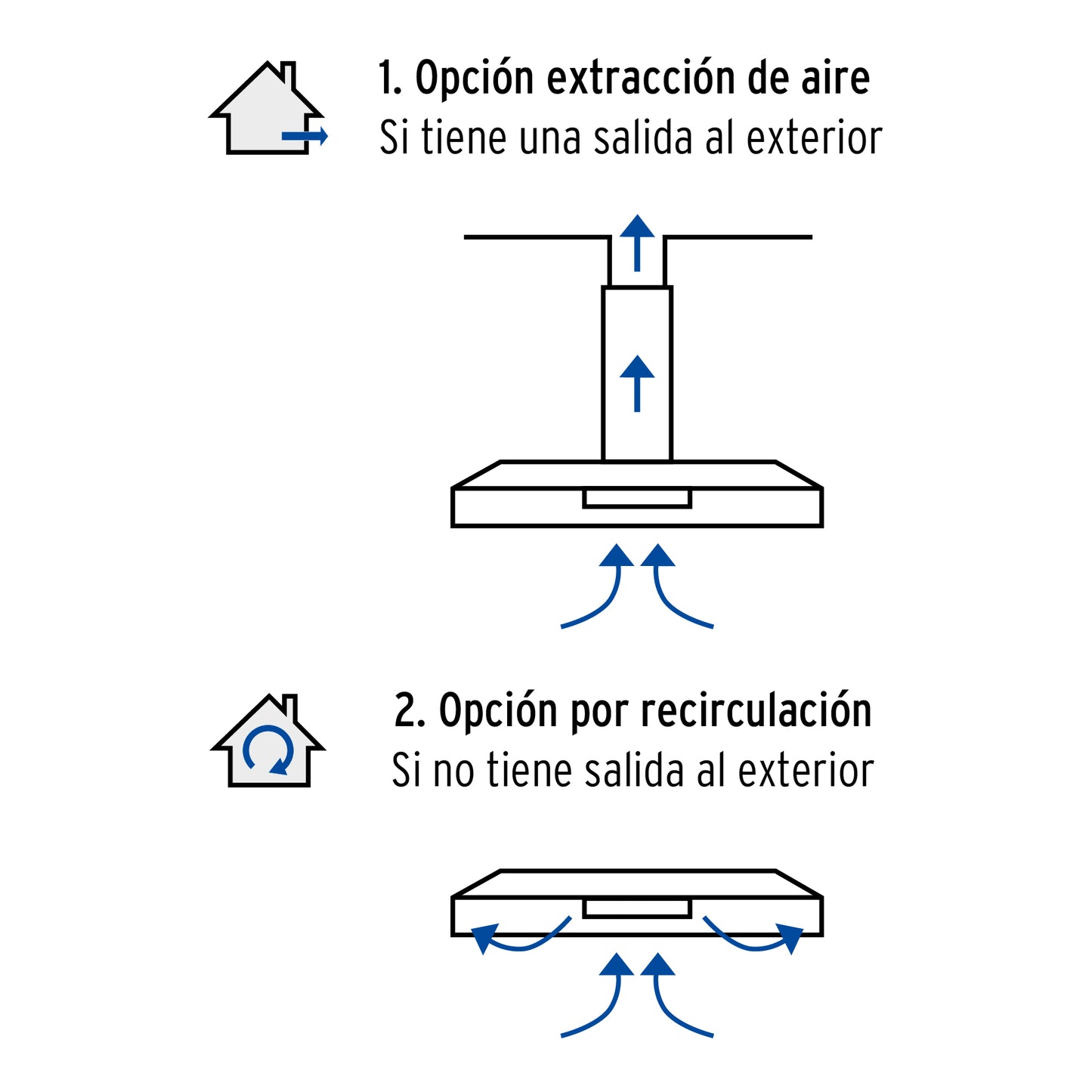 Campana extractora 80cm, empotrable, acero inoxidable, Foset CAME-80 46537 MM0