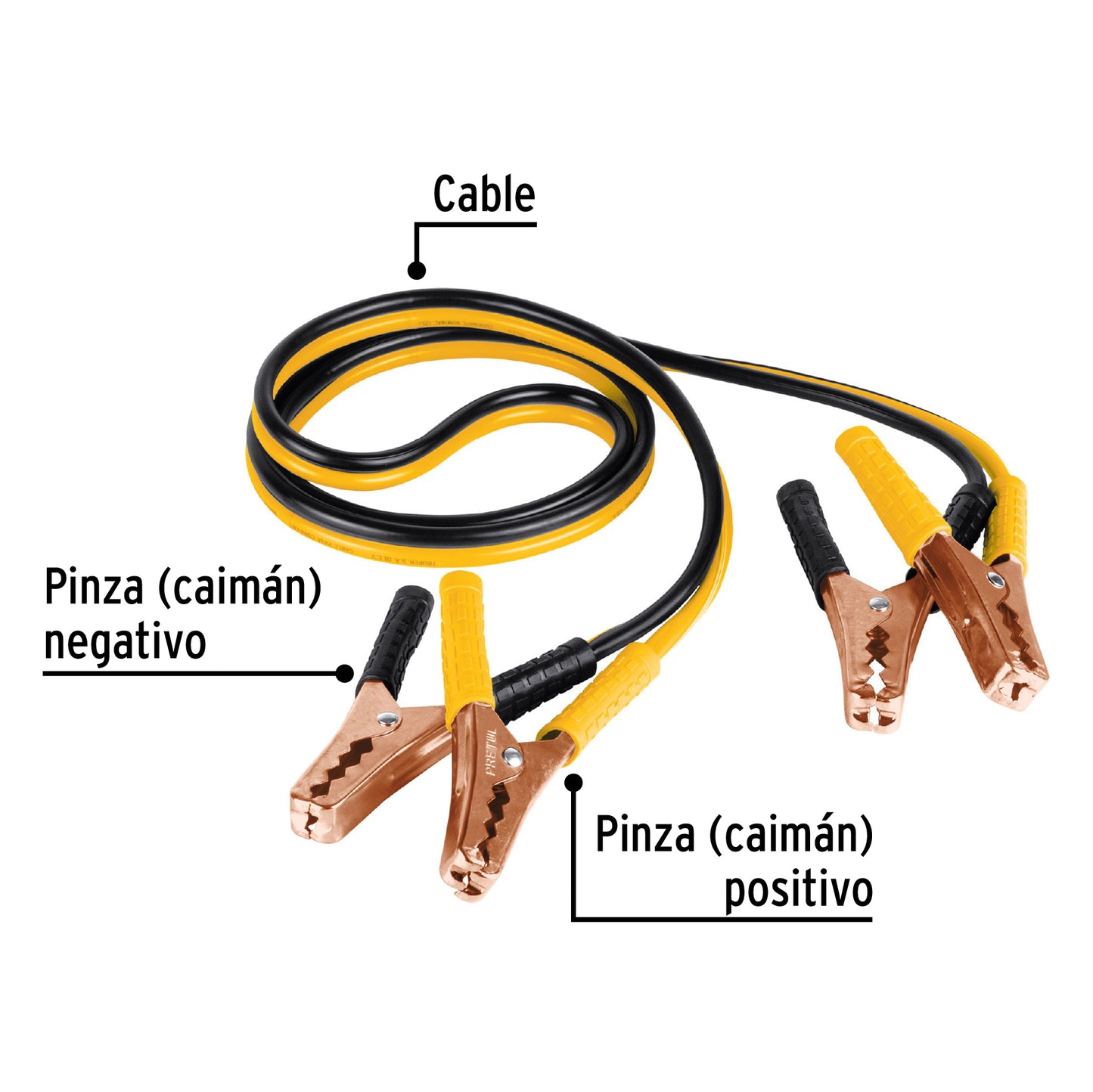 Cables pasa corriente 2 m, 125 A, 10 AWG, Pretul CAP-2010P 22807 MM00