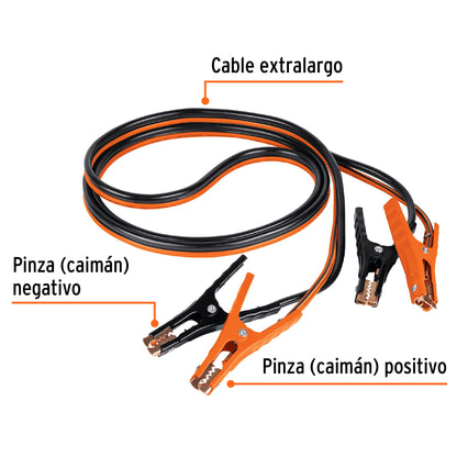 Cables pasa corriente 3.5 m, 350 A, 6 AWG, con funda, Expert CAP-3506T 17544 MM00