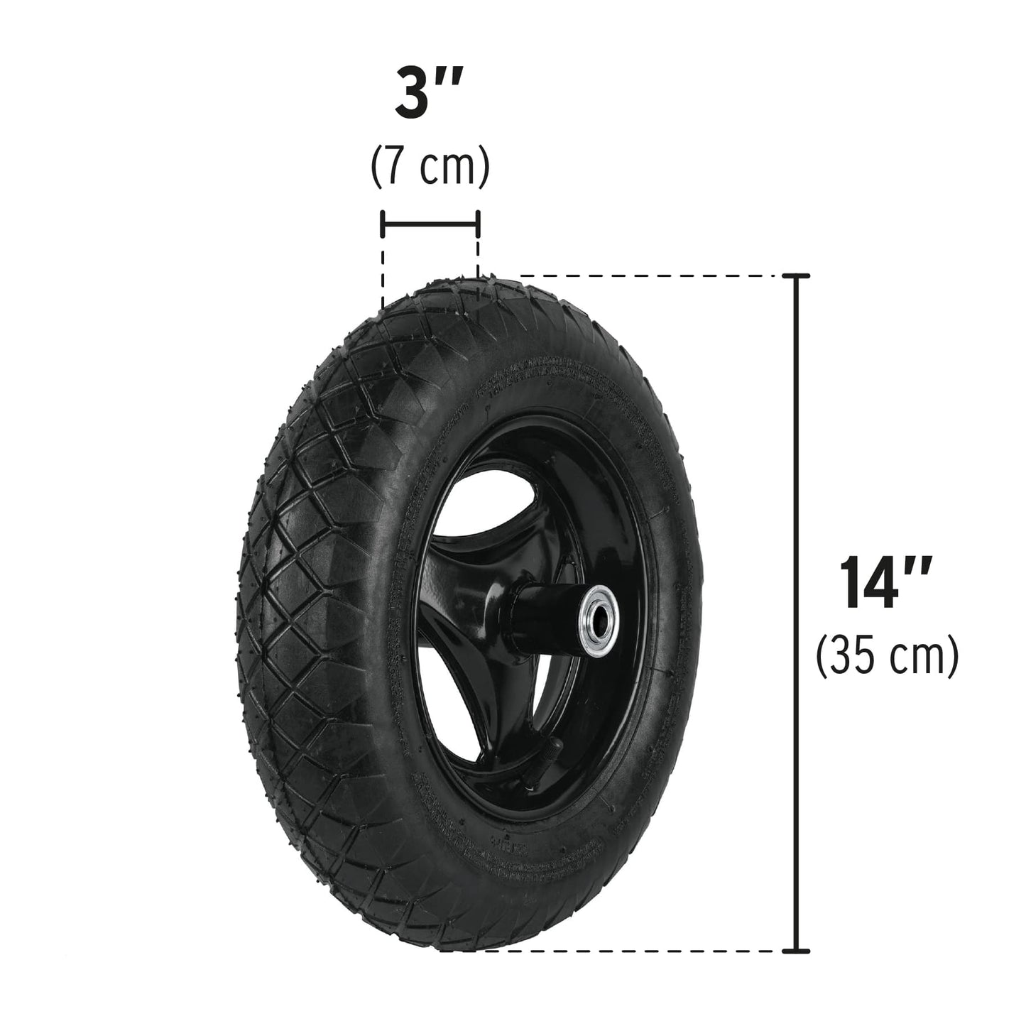 Carr. Metalica 5.5ft3, Llanta ND 14', Mangos Madera 37x37mm CAP-5WNDG 20624 MM00