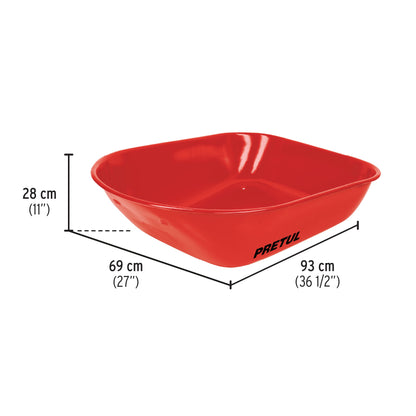 Carretilla 5.5 ft3 roja Neumática, bastidores madera, Pretul CAP-5WNDR 20622 MM00