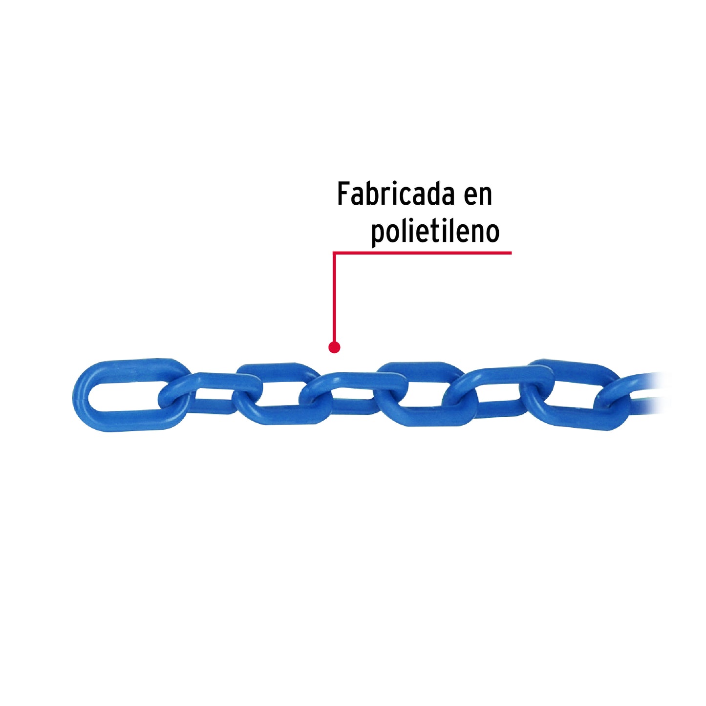 Metro de cadena de 5 mm de plástico azul, carrete de 25 m CAPL-5Z 44173 MM00