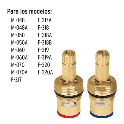 Bolsa con 2 cartuchos cerámicos para mezcladoras, Foset CARCE-1 49099 MM00