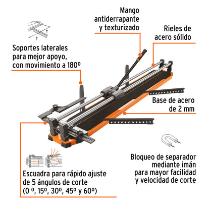 Cortador azulejo 40' (100 cm) gran formato c/maletín, Expert CAZ-100BX 101242 MM00