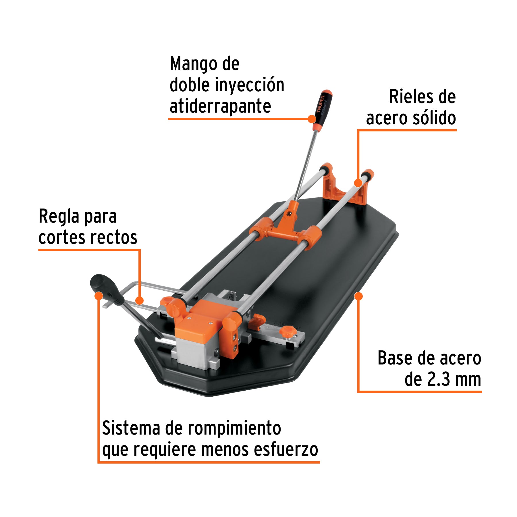 Cortador azulejo 29' (75 cm) romp.multipunto maletín,Expert CAZ-75XM2 15827 MM00