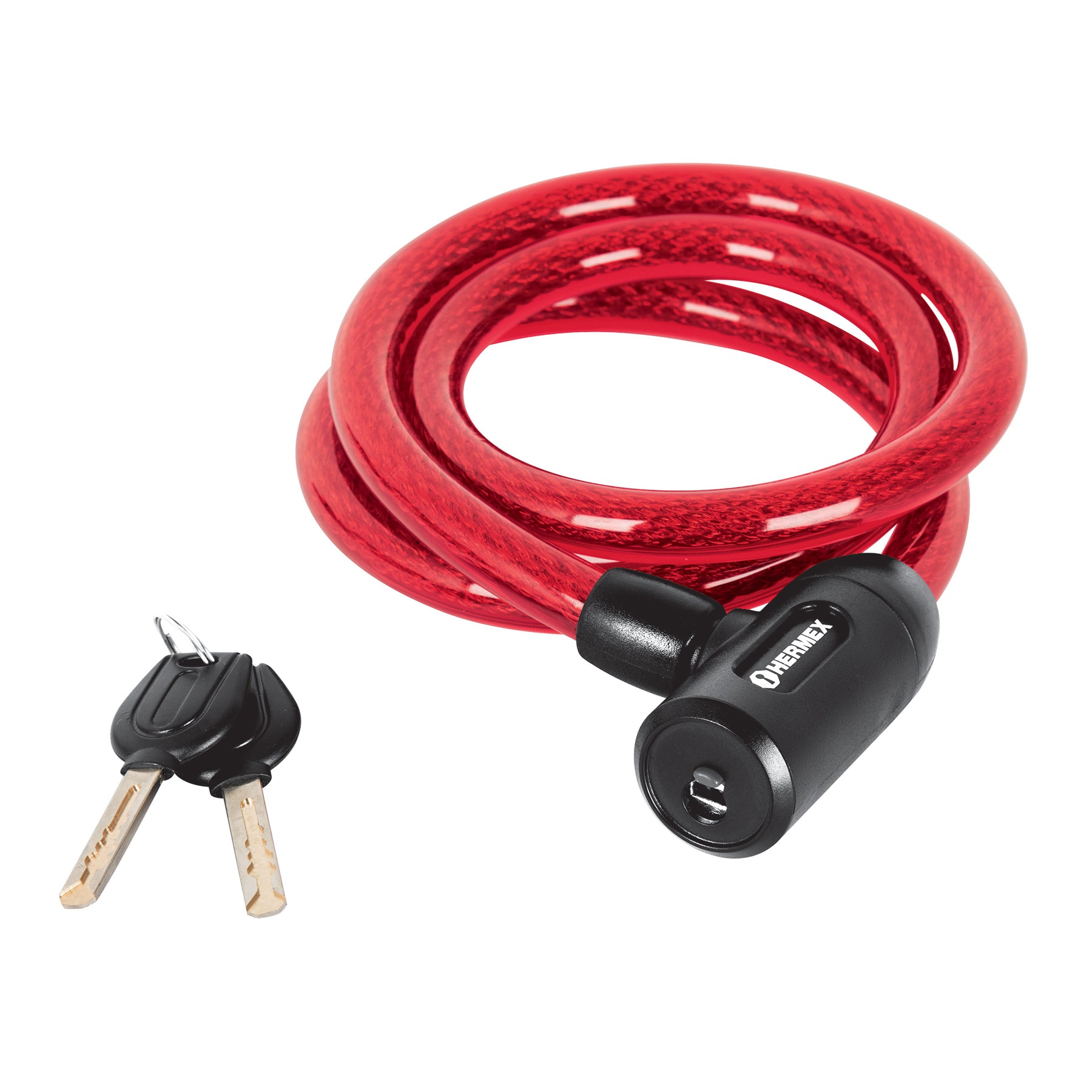 Candado de cable con llave, 15mm X 1.20 m, Hermex CB-15 43920 MM0