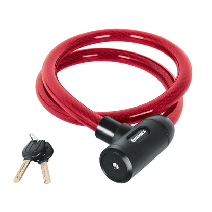 Candado de cable con llave, 20 mm X 1.20 m, Hermex CB-20 43921 MM0