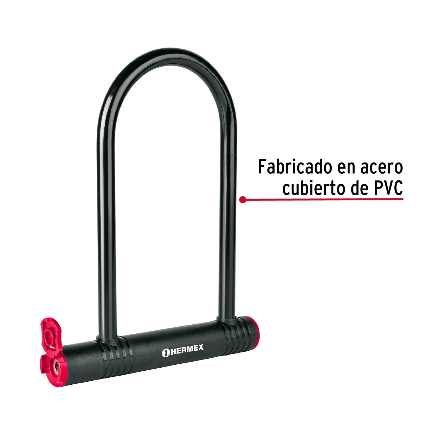 Candado rígido tipo 'U' de 12 mm, Hermex CB-24 49620 MM0