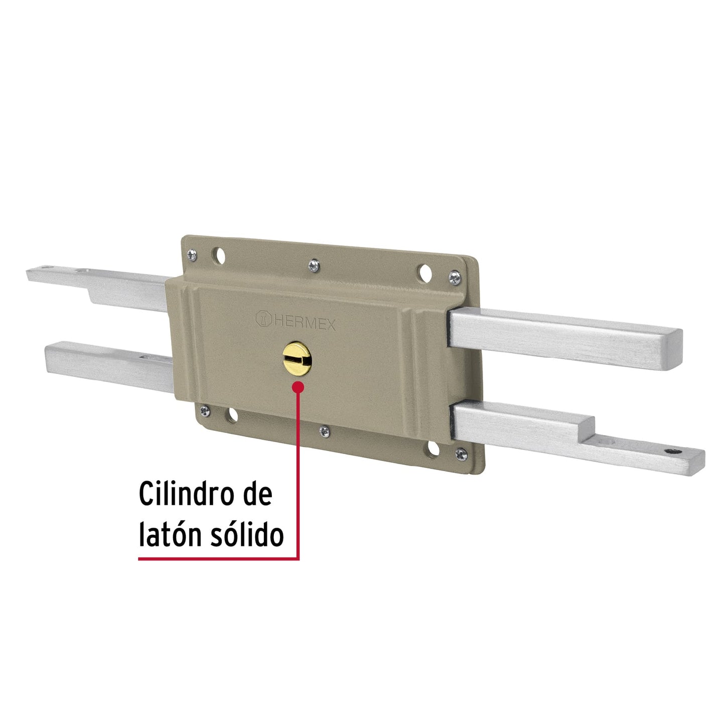 Cerradura doble barra, doble cerrojo, Hermex CB-32 43501 MM0