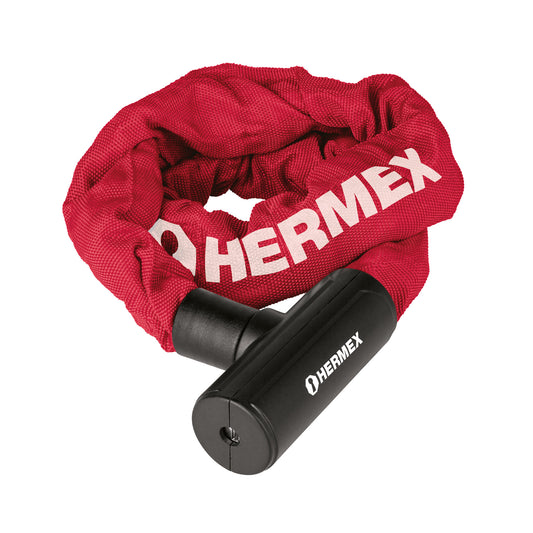 Candado con cadena forrada de 10 mm, Hermex CB-90 49621 MM0