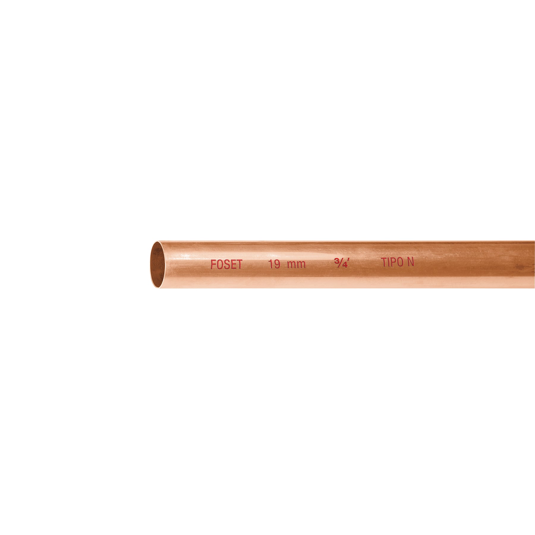 Tubo de 3/4' de cobre tipo 'N' , de 3 m, Foset CC-002N 48152 MM2